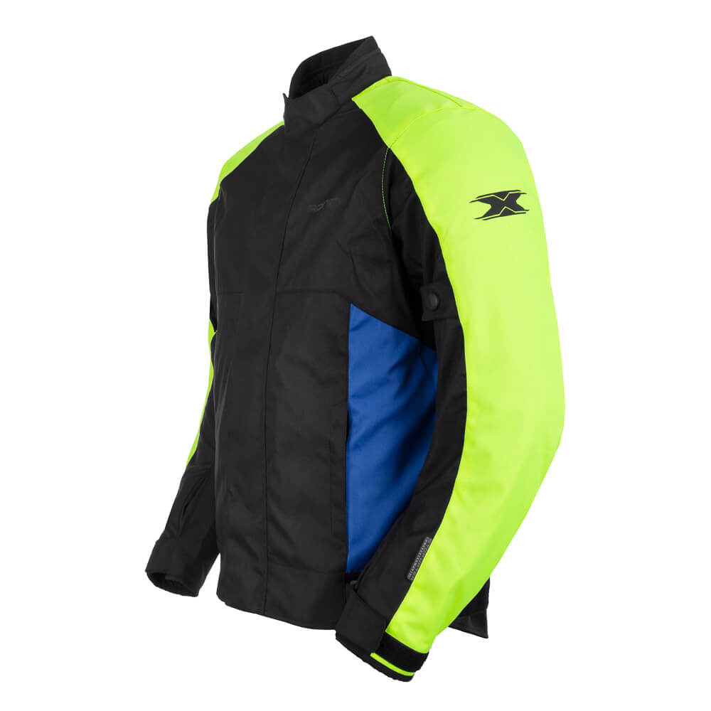 JAQUETA TEXX RONIN V2 MASCULINA PRETA VERDE E AZUL