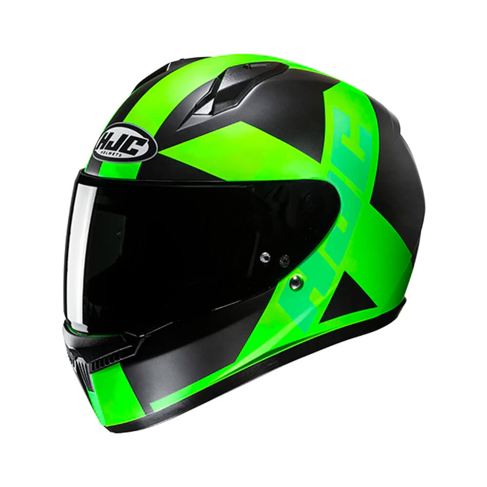 CAPACETE HJC C10 TEZ PRETO E VERDE