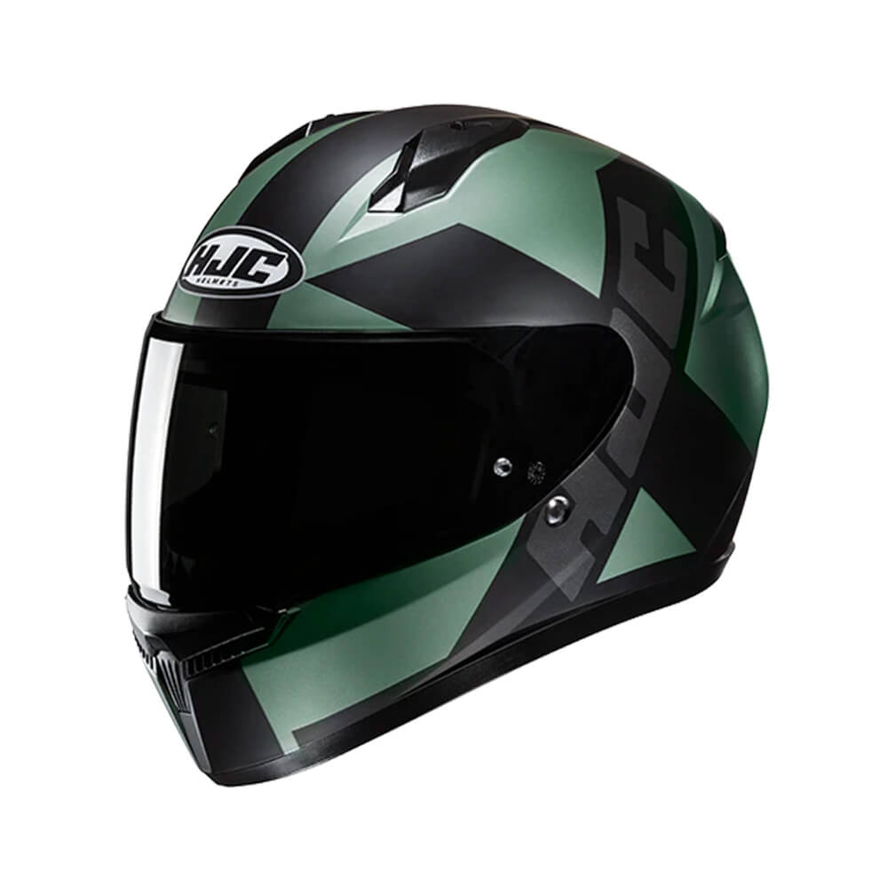 CAPACETE HJC C10 TEZ VERDE E PRETO