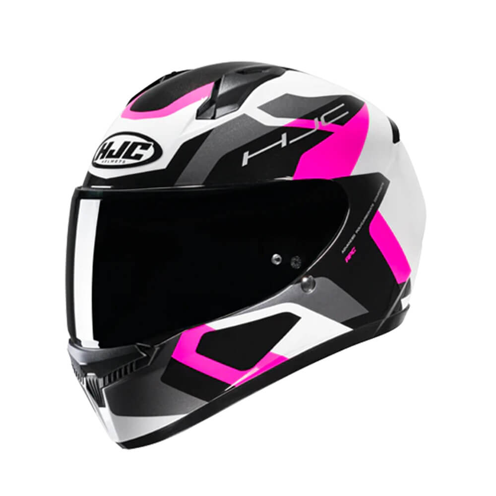 CAPACETE HJC C10 TINS BRANCO, CINZA, PRETO E ROSA