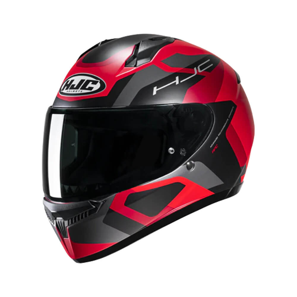 CAPACETE HJC C10 TINS VERMELHO, CINZA E PRETO