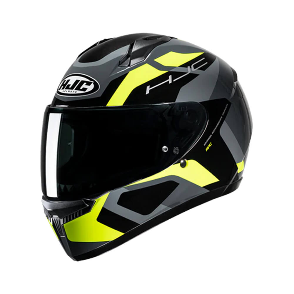 CAPACETE HJC C10 TINS CINZA, VERDE E PRETO